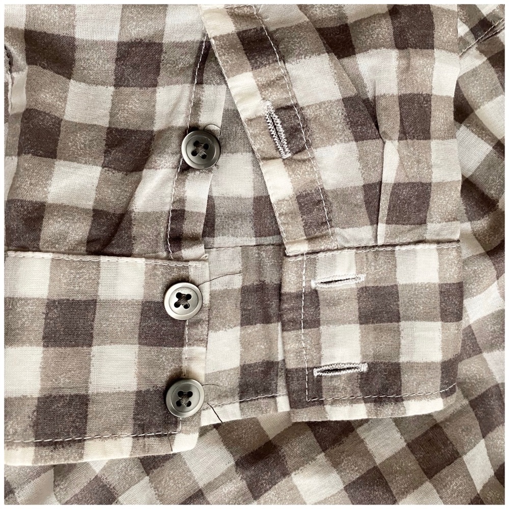 Halogen Gingham Shirt Button Down Long Sleeve - image 8